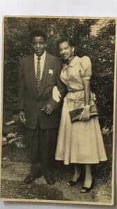 Enid and Lyn dressed sharp, photographed together